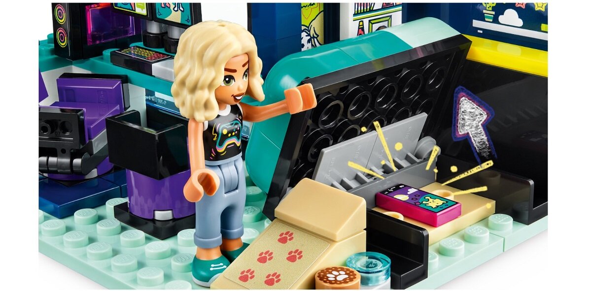 LEGO Friends Pokój Novy 41755 dziecko kreatywność zabawa nauka rozwój klocki figurki minifigurki jakość tradycja konstrukcja nauka wyobraźnia role jakość bezpieczeństwo wyobraźnia budowanie pasja hobby funkcje instrukcja