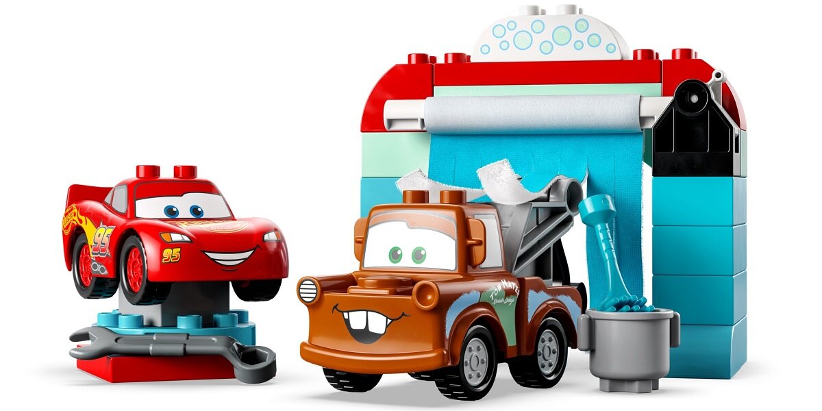 LEGO Duplo Zygzak McQueen i Złomek - myjnia 10996 dziecko kreatywność zabawa nauka rozwój klocki figurki minifigurki jakość tradycja konstrukcja nauka wyobraźnia role jakość bezpieczeństwo wyobraźnia budowanie pasja hobby funkcje instrukcje