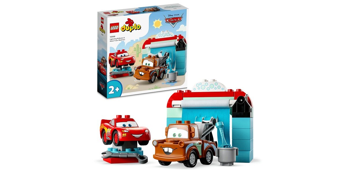 LEGO Duplo Zygzak McQueen i Złomek - myjnia 10996 dziecko kreatywność zabawa nauka rozwój klocki figurki minifigurki jakość tradycja konstrukcja nauka wyobraźnia role jakość bezpieczeństwo wyobraźnia budowanie pasja hobby funkcje instrukcje