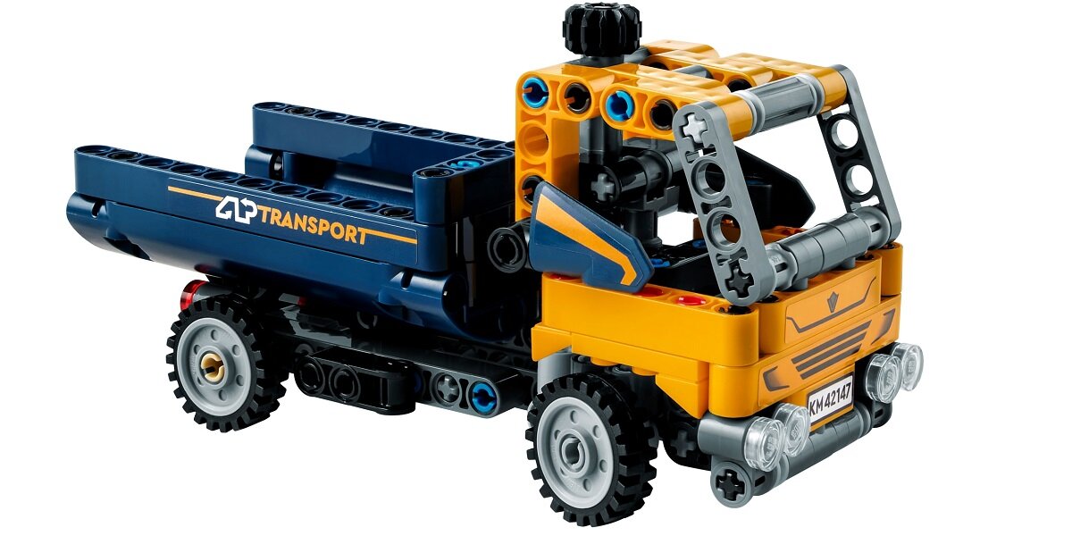 LEGO Technic Wywrotka 42147 dziecko kreatywność zabawa nauka rozwój klocki figurki minifigurki jakość tradycja konstrukcja nauka wyobraźnia role jakość bezpieczeństwo wyobraźnia budowanie pasja hobby funkcje instrukcje