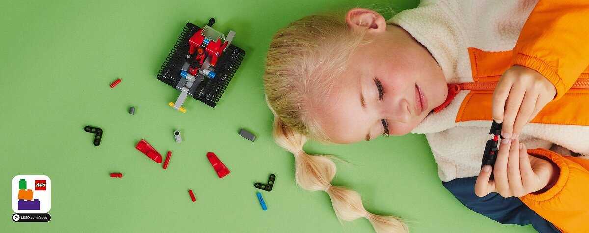 LEGO Technic Ratrak 42148 dziecko kreatywność zabawa nauka rozwój klocki figurki minifigurki jakość tradycja konstrukcja nauka wyobraźnia role jakość bezpieczeństwo wyobraźnia budowanie pasja hobby funkcje instrukcja aplikacja LEGO Builder