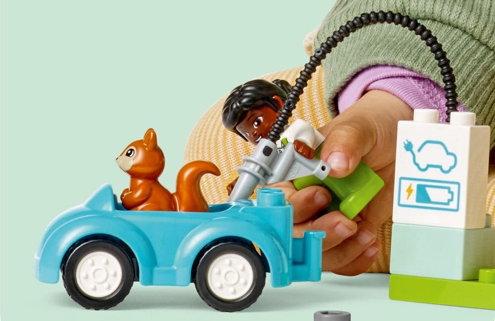 LEGO Duplo Turbina wiatrowa i samochód elektryczny 10985 klocki elementy zabawa łączenie figurki akcesoria figurka zestaw