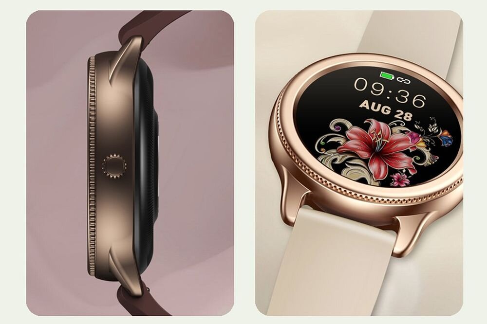 Smartwach ZEBLAZE Lily   ekran bateria czujniki zdrowie sport pasek ładowanie pojemność rozdzielczość łączność sterowanie krew puls rozmowy smartfon aplikacja 