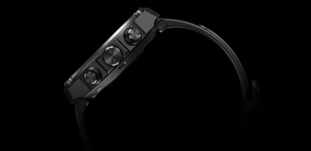 Smartwatch ZEBLAZE Stratos 2 ekran bateria czujniki zdrowie sport pasek ładowanie pojemność rozdzielczość łączność sterowanie krew puls rozmowy smartfon aplikacja