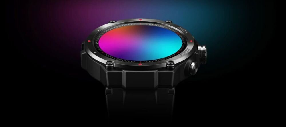 Smartwatch ZEBLAZE Stratos 2 ekran bateria czujniki zdrowie sport pasek ładowanie pojemność rozdzielczość łączność sterowanie krew puls rozmowy smartfon aplikacja