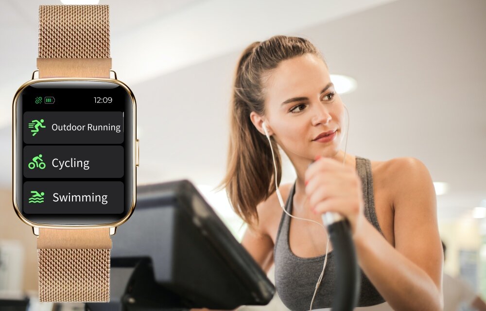 Smartband BEMI KIX2 wyświetlacz dopasowanie tarcza zdrowie saturacja krwi ciśnienie krwi sen monitoring oddech cykl menstruacyjny powiadomienia wiadomości alarmy jakość tryby sportowe długa praca