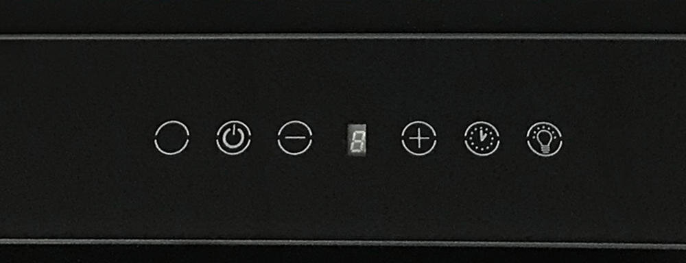 FALMEC Inclina 90 okap oświetlenie halogenowe potrawy klimat panel steorwania przyciski ustawienia