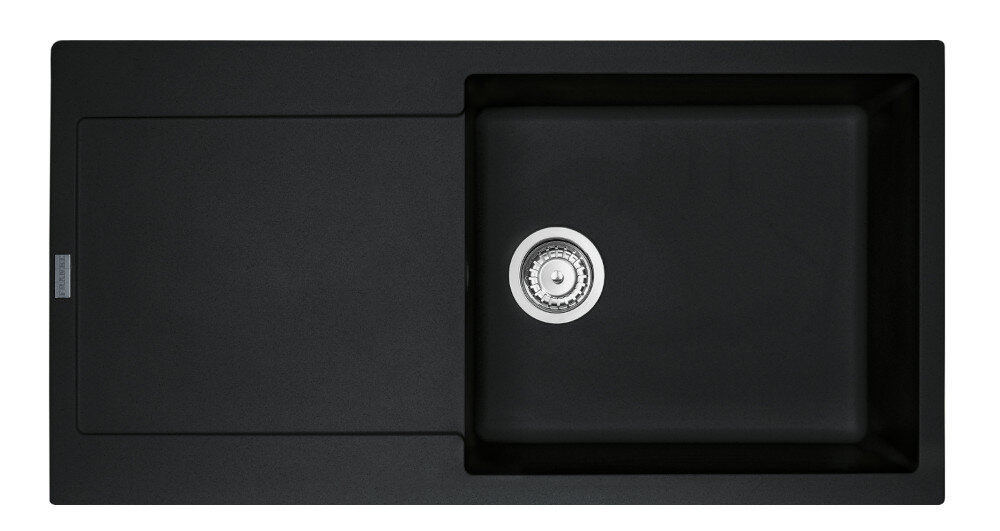 Zlewozmywak FRANKE Maris MRG 611-97 XL 114.0675.976 onyx widok na zlew z góry odporność na plamy trwałość kwarc fragranite wytrzymałość