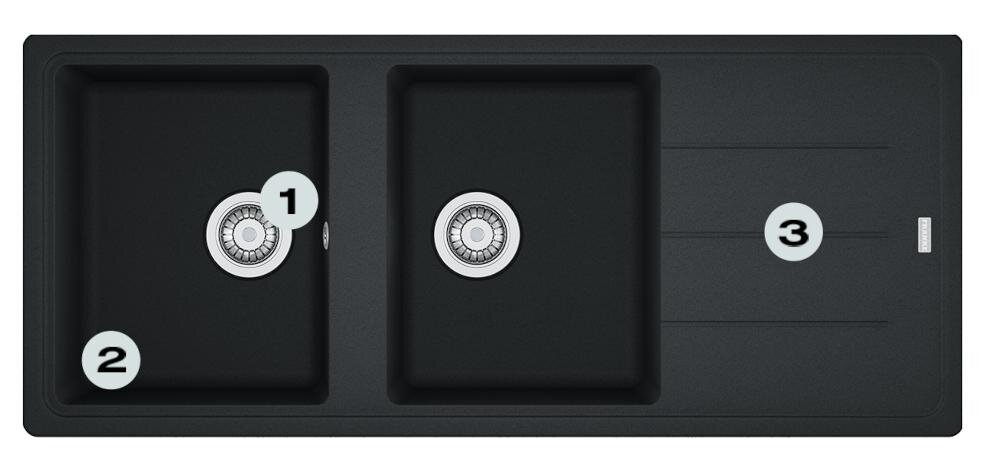 FRANKE Basis BFG 621-116 114.0676.263 głęboka komora szybko wygodnie ociekacz