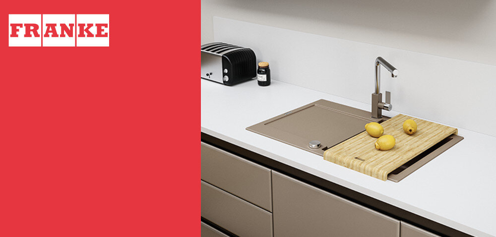 Zlewozmywak FRANKE Maris MRG 611-78 114.0676.023 Biały polarny wygląd design tło prezentacja wizualizacja