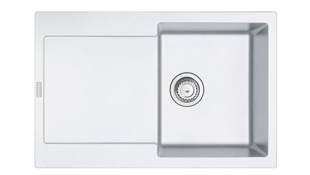 Zlewozmywak FRANKE Maris MRG 611-78 114.0676.023 Biały polarny widok na zlew z góry odporność na plamy trwałość kwarc fragranite wytrzymałość