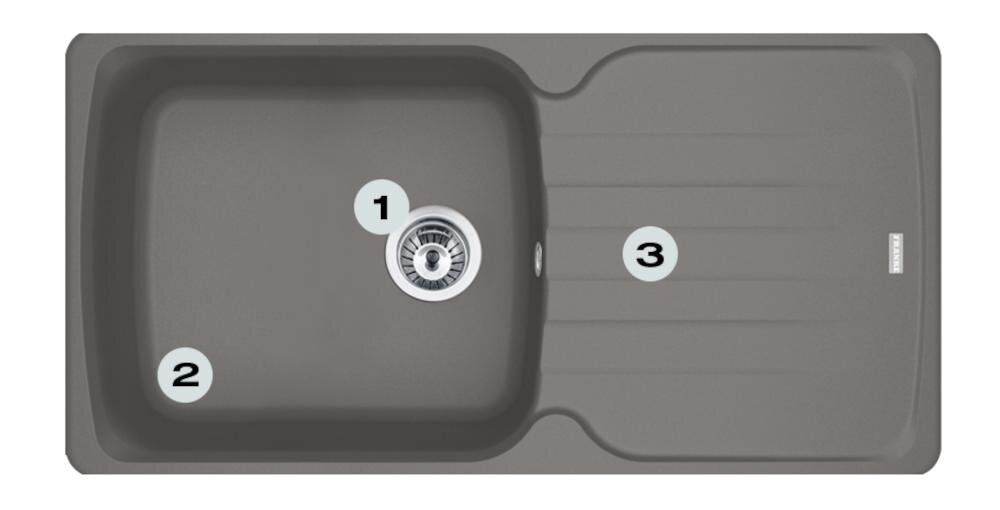 FRANKE Antea AZG 611-97 XL 114.0676.240 głęboka komora szybko wygodnie ociekacz