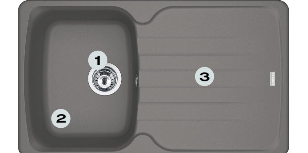 FRANKE Antea AZG 611-86 114.0676.246 głęboka komora szybko wygodnie ociekacz