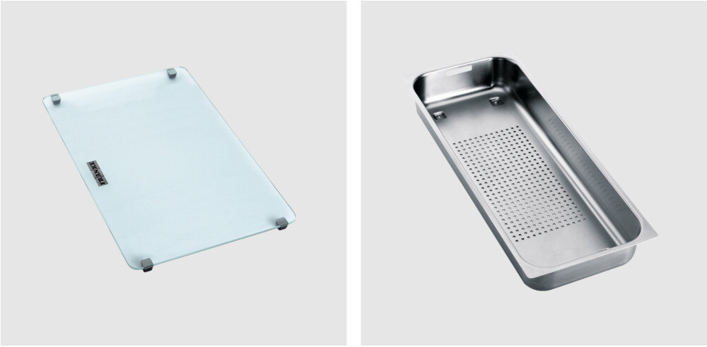 Zlewozmywak FRANKE Mythos MTG 611-100 114.0675.972 BIAŁY POLARNY Akcesoria, które warto mieć  zlew dodatkowymi akcesoriami dozownik młynek deska sito dostępne 3 zestawy elementów