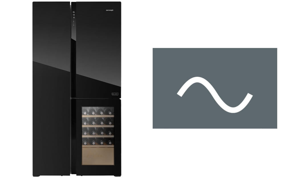 CONCEPT LA7991bc Side by Side lodówka sprężarka inwerterowa cicha praca wydajność chłodzenie żywotność stabilna temperatura energia