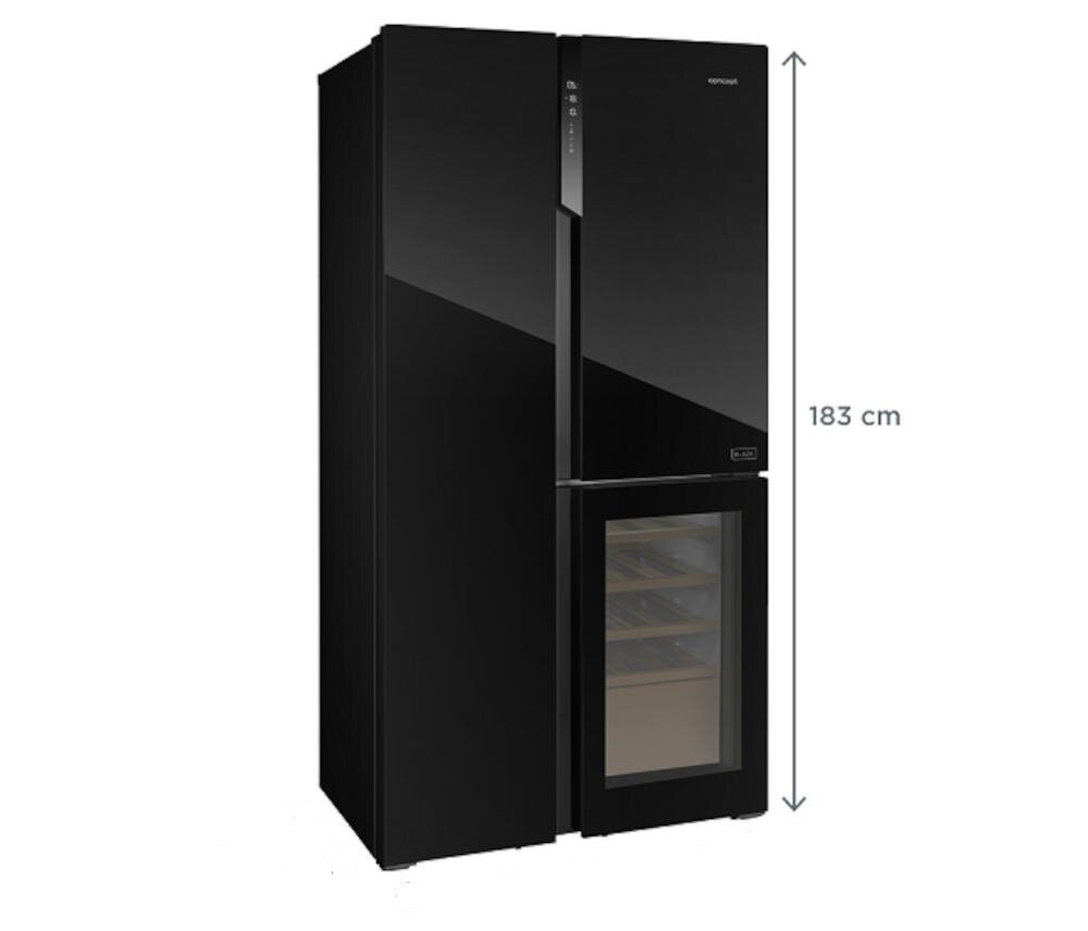 CONCEPT LA7991bc Side by Side lodówka side by side mała kuchnia szerokość wysokość głębokość miejsce przechowywanie