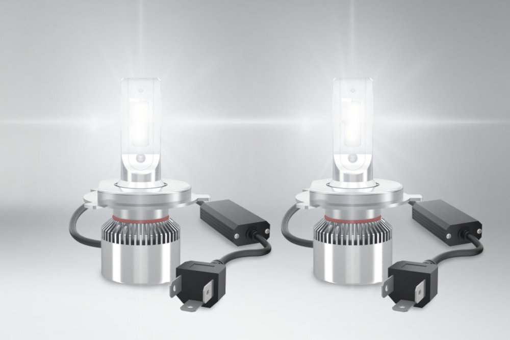 Zestaw żarówek samochodowych OSRAM LEDriving XTR H4 6000K 12V-13W plug and play modernizacja konwencjonalnych reflektorów chłodne biale światło LED stylowy i nowoczesny wygląd najnowocześniejsza technologia inteligentna konstrukcja