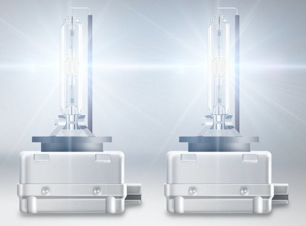 Zestaw żarówek samochodowych OSRAM Night Breaker Laser Xenarc D1S 85V-35W białe światło zwiększenie widoczności i precyzyjne oświetlenie do 220% do reflektorów moc 35 W