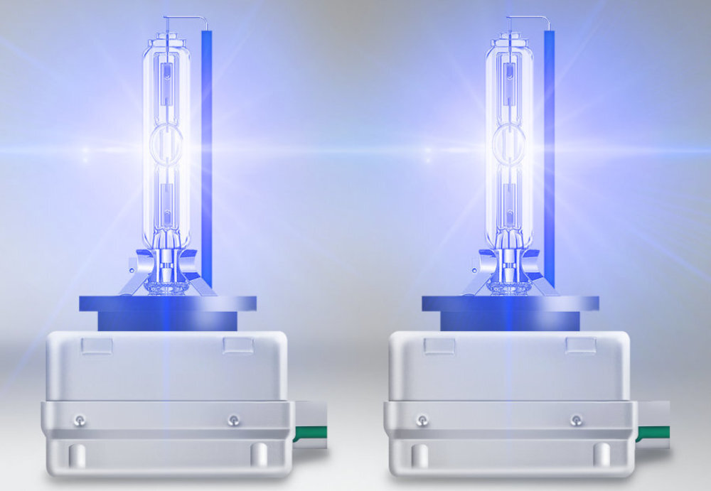 Zestaw żarówek samochodowych OSRAM Cool Blue Boost D3S 7000K 42V-35W białe światło system wypełnienia strumień świetlny do 3000 lm
