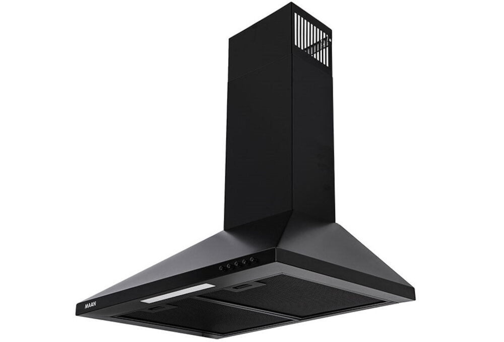 okap MAAN Vela 2 50 CZARNY wydajny 2 tryby pracy