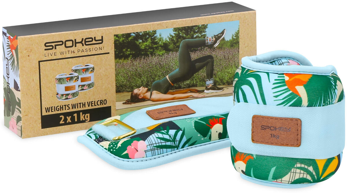 Obciążniki na ręce i kostki SPOKEY Home Jungle (2 x 1 kg) elementy zestaw