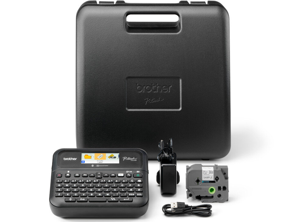 Drukarka BROTHER P-touch PT-D610BTVP opakowanie zestaw akcesoria