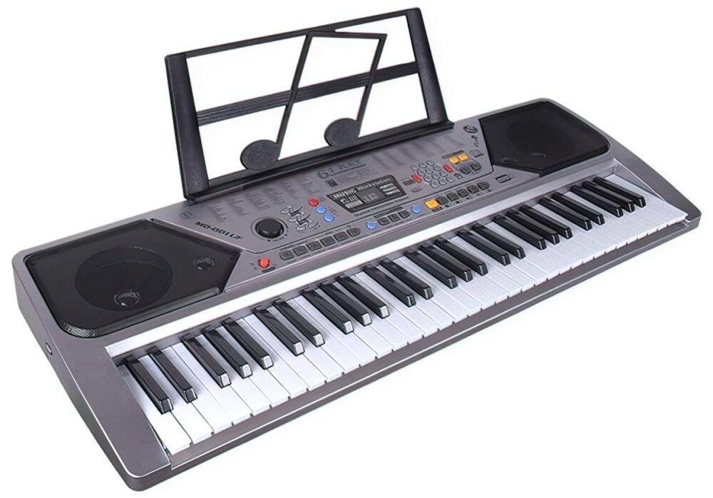 Keyboard MQ 001 UF dla najmłodszych muzyka pasja funkcje tradycja start gniazda odtwarzacz mp3 wygoda przenoszenie