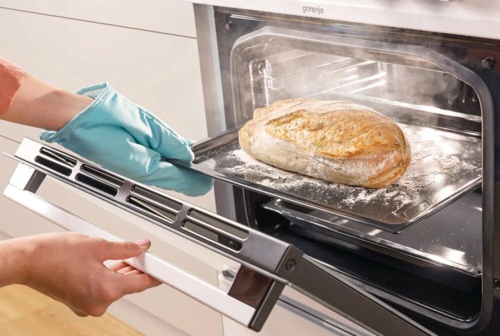 GORENJE GKS6C70XJ ExtraSteam para środowisko piekarnik chleb chrupiąca skórka woda extra steam