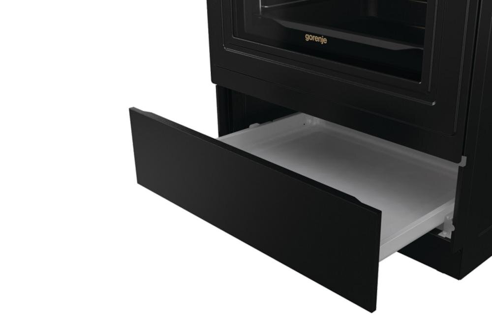 GORENJE GECS6B70CLB ExtraSteam szuflada miejsce przechowywanie blachy akcesoria kuchenne