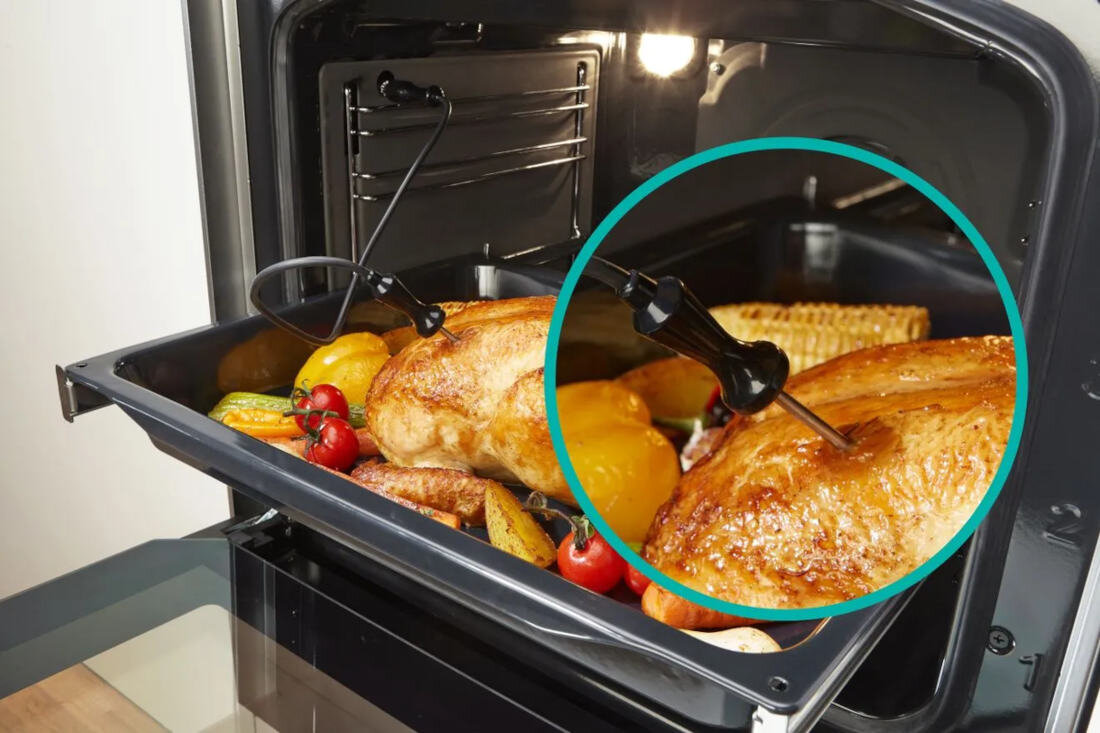 Kuchnia GORENJE GEIT6E62BPG sonda precyzyjne doskonale rezultaty efekty pieczenie MeatProbe