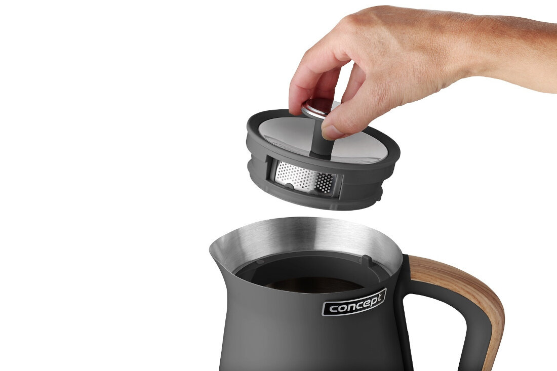 Czajnik CONCEPT Nordic RK3313 antracyt Wygodny filtr antyosadowa pokrywa