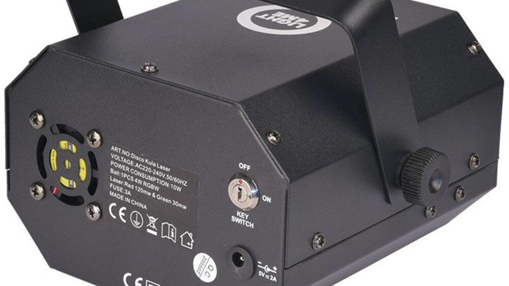 Multiefekt LED LIGHT4ME Disco Kula Laser - wykonanie