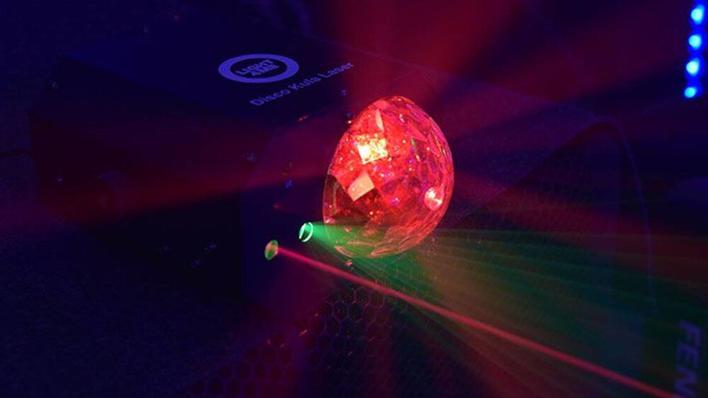 Multiefekt LED LIGHT4ME Disco Kula Laser - retro