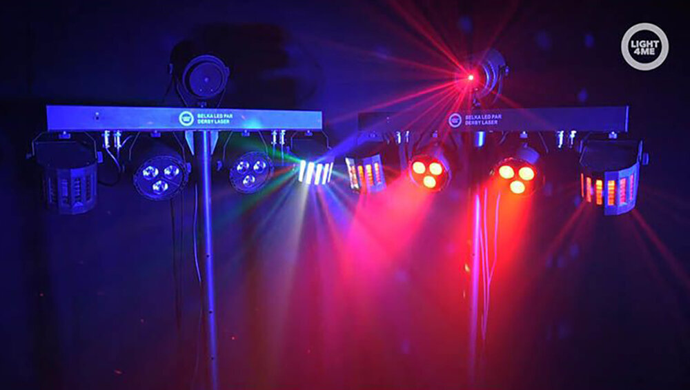 Belka LIGHT4ME LED Derby Par Laser  - rgb
