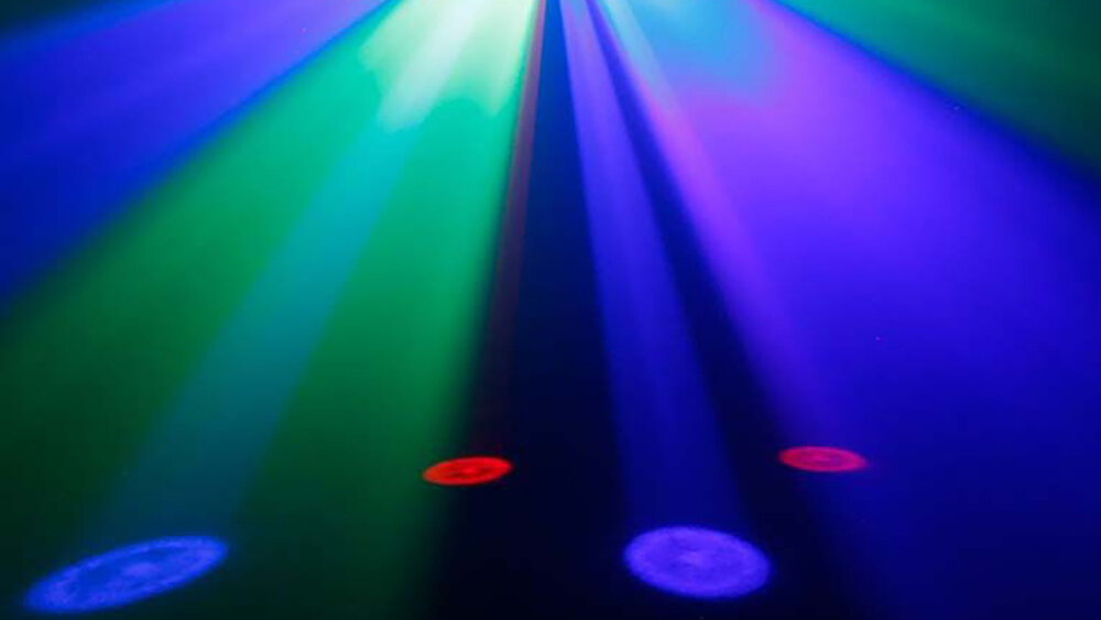 Reflektor LIGHT4ME LED Six Eye Beam - efekt derby