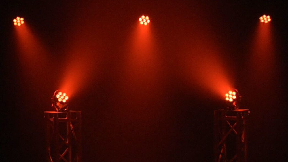 Reflektor LIGHT4ME Black Par 7x10W RGBWA  - zastosowanie