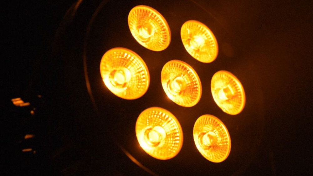 Reflektor LIGHT4ME Black Par 7x10W RGBWA  - master