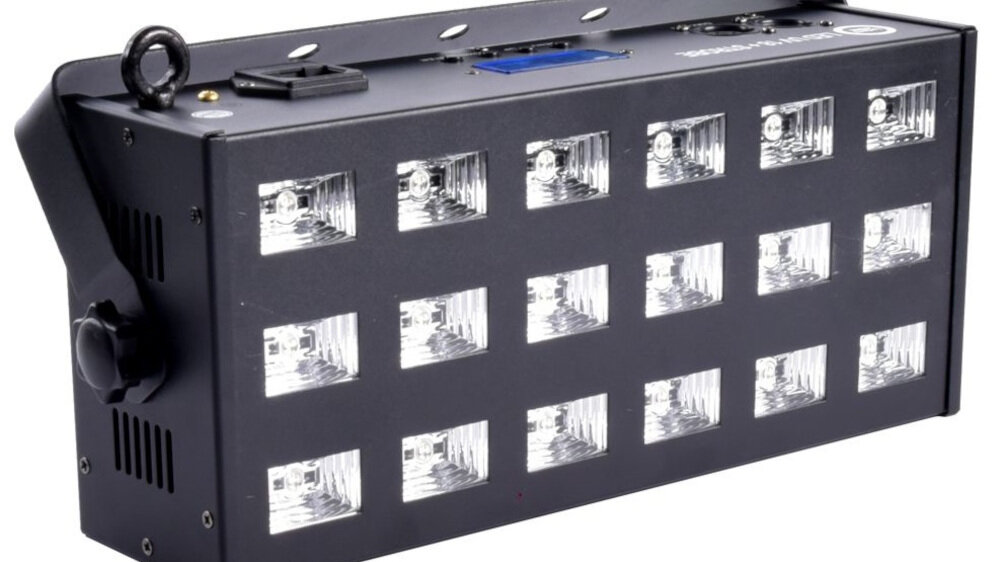 Reflektor + Stroboskop LIGHT4ME LED UV 18x3W - wykonanie