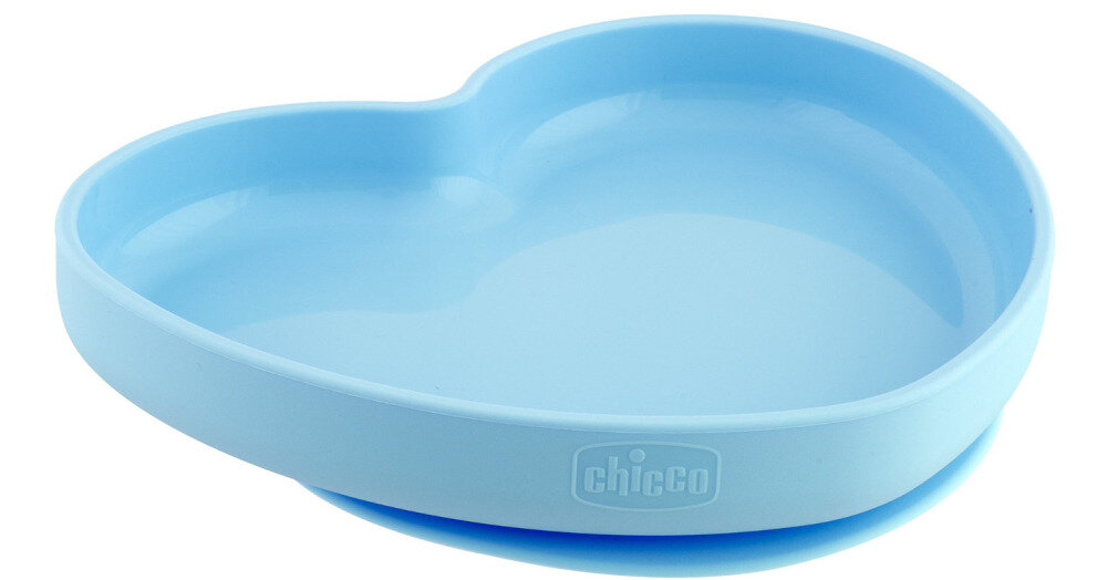 Talerz CHICCO Serce miękki silikon tworzywo