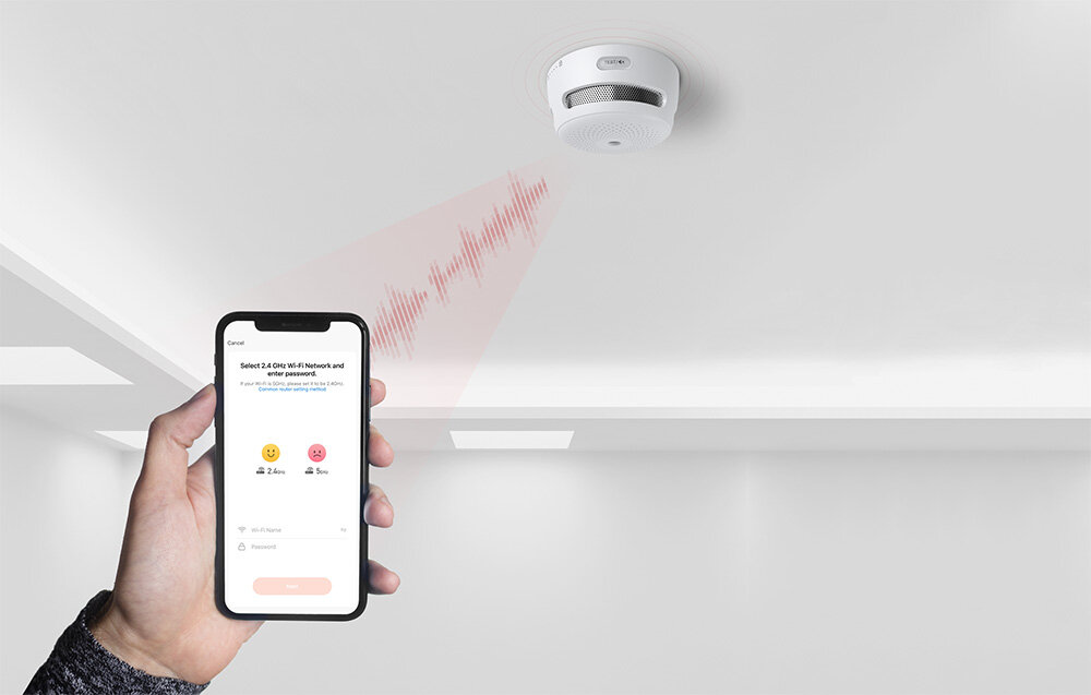 Czujnik dymu X-SENSE XS01-WT Wi-Fi 2,4 GHz smart life tuya smart