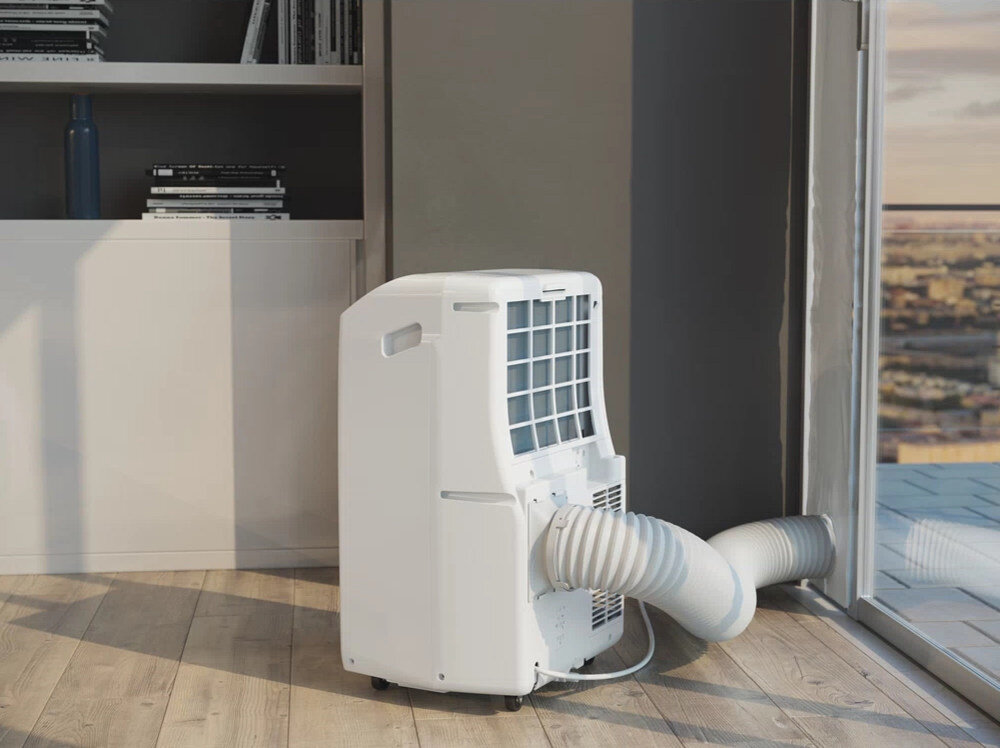 Klimatyzator WHIRLPOOL PACF212CO W Regulacja poziomow mocy predkosc nawiewu 3 poziomy mocy tryb Auto funkcja 6-ty Zmysl