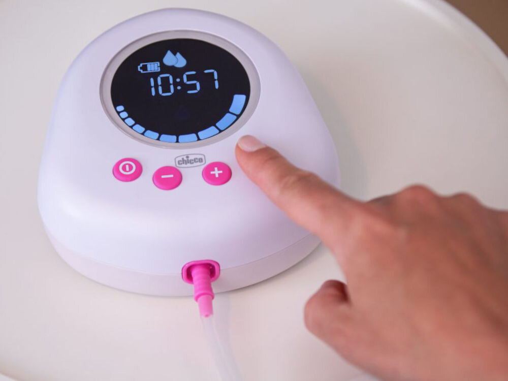 Laktator CHICCO Naturally Me tryby wyświetlacz przyciski