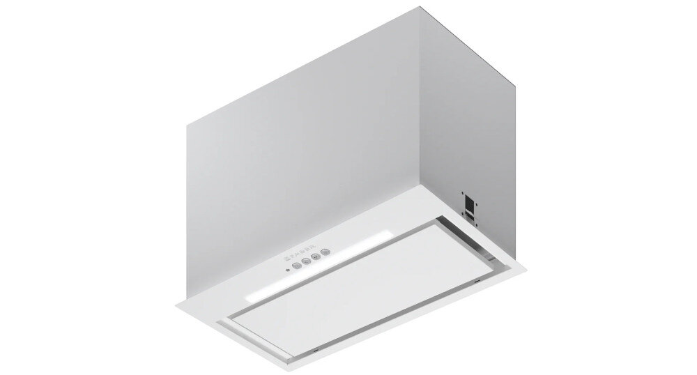 OKAP FABER INKA LUX EVO WH MATT A52 instalacja podszafkowa szerokość 89,5 cm zabudowa montaż podszafkowy