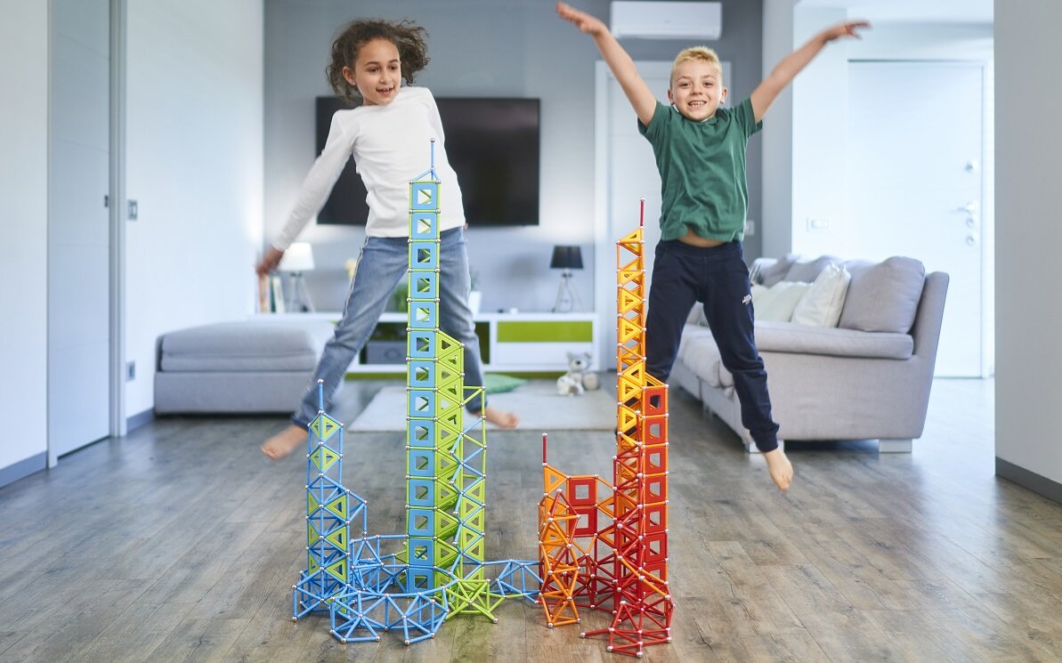 Klocki magnetyczne GEOMAG Kreatywna zabawa dzieci konstrukcja