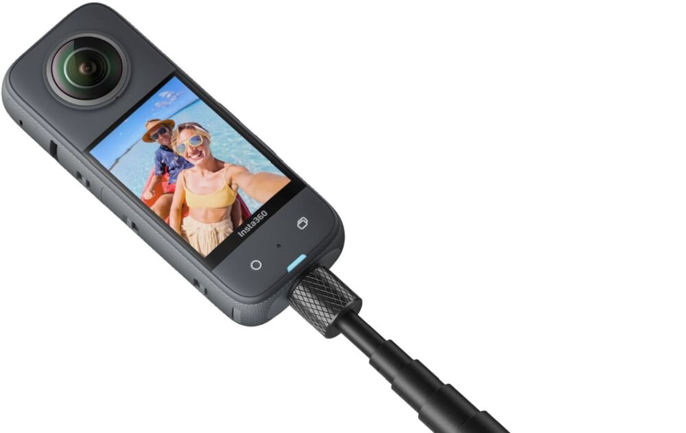 Uchwyt selfie INSTA360 Invisible zdjęcia filmy edycja niewidzialność