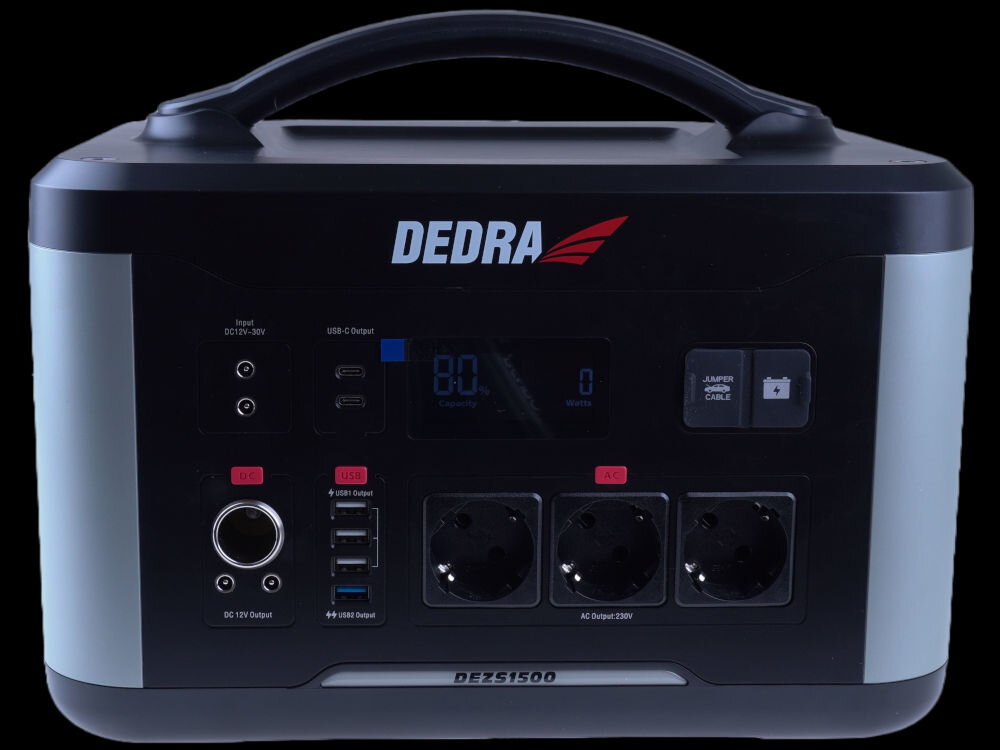 Stacja zasilania DEDRA DEZS1500 1500W Bank energii panel fotowoltaiczny ładowanie