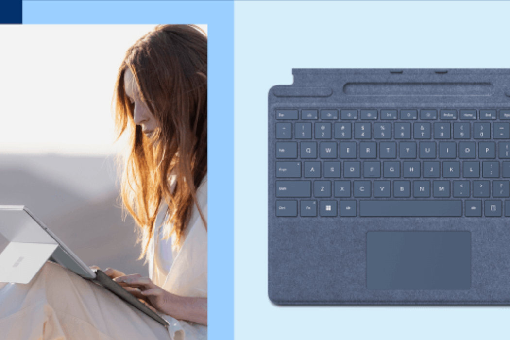 Klawiatura Microsoft Surface Pro Signature kolory materiał luksus potęga rzeczywistość konstrukcja wygoda wszechstronność