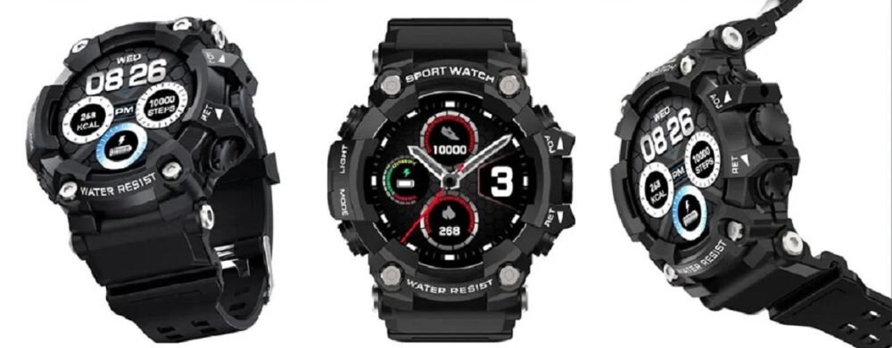 Smartwatch MANTA SWT03BP  ekran bateria czujniki zdrowie sport pasek ładowanie pojemność rozdzielczość łączność sterowanie krew puls rozmowy smartfon aplikacja 