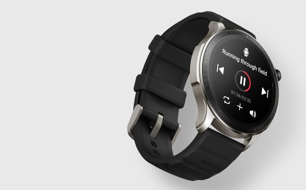 Smartwatch AMAZFIT GTR 4  ekran bateria czujniki zdrowie sport pasek ładowanie pojemność rozdzielczość łączność sterowanie krew puls rozmowy smartfon aplikacja 