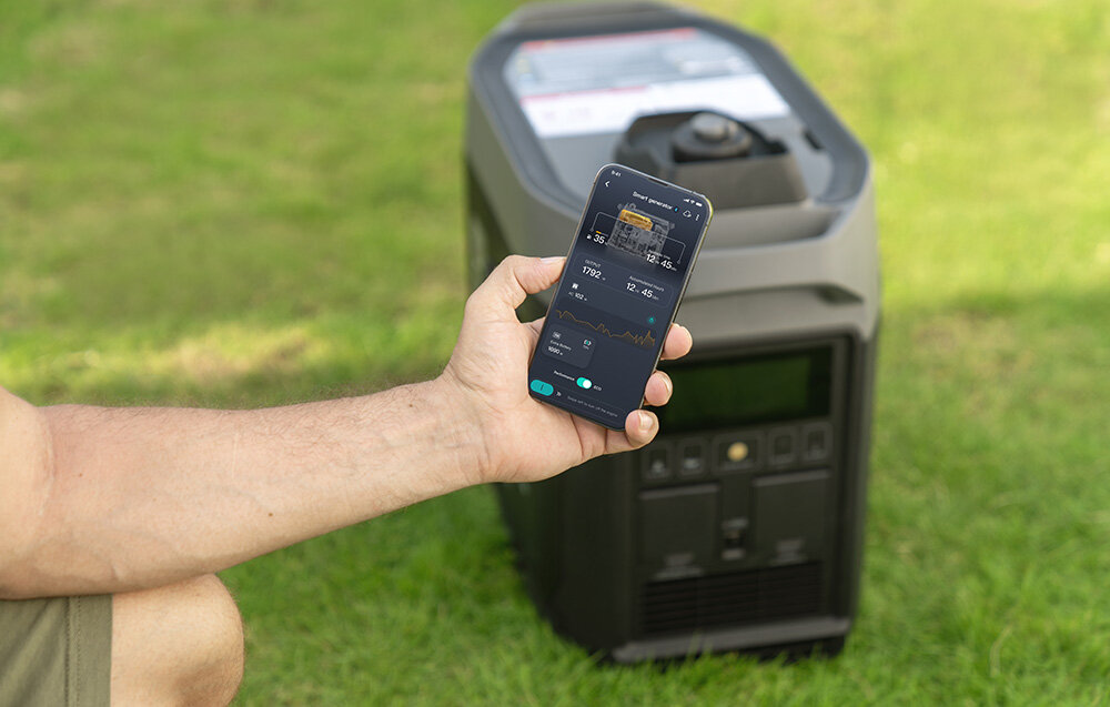 Agregat prądotwórczy ECOFLOW Dual Fuel aplikacja EcoFlow automatyzacja